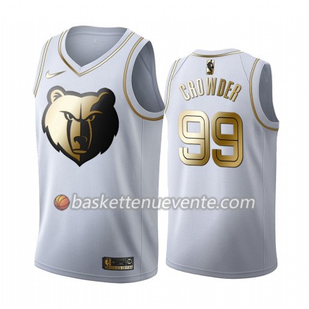 Maillot Basket Memphis Grizzlies Jae Crowder 99 2019-20 Nike Blanc Golden Edition Swingman - Homme